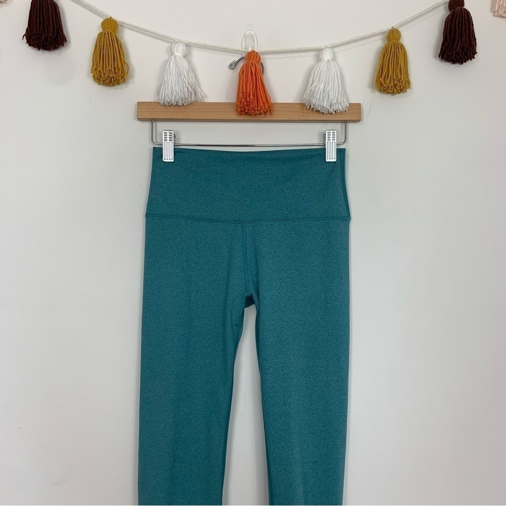 Aerie Tie Up Teal Blue Leggings Size Small - Picture 3 of 12